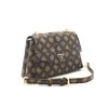GUESS Dorys Convertible Xbody Flap Bag Mocha Logo, mokka