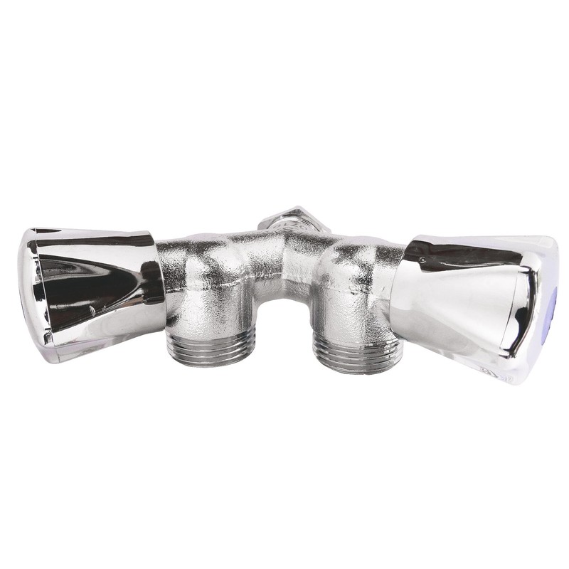 SOMATHERM FOR YOU Double Y-Shaped Tap Chrome - 15/21 Inlet,