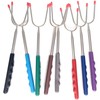 OrgMemory Barbecue Skewers, 8 Pieces, 30-115 cm, Telescopic Barbecue Skewers,