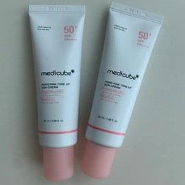 Medicube [Hwajal Ink Glow] Medicube PDRN Pink Tone-up Sun Cream 50ml+50ml / [화잘먹광채] 메디큐브 PDRN 핑크 톤업 선크림 50ml+50ml