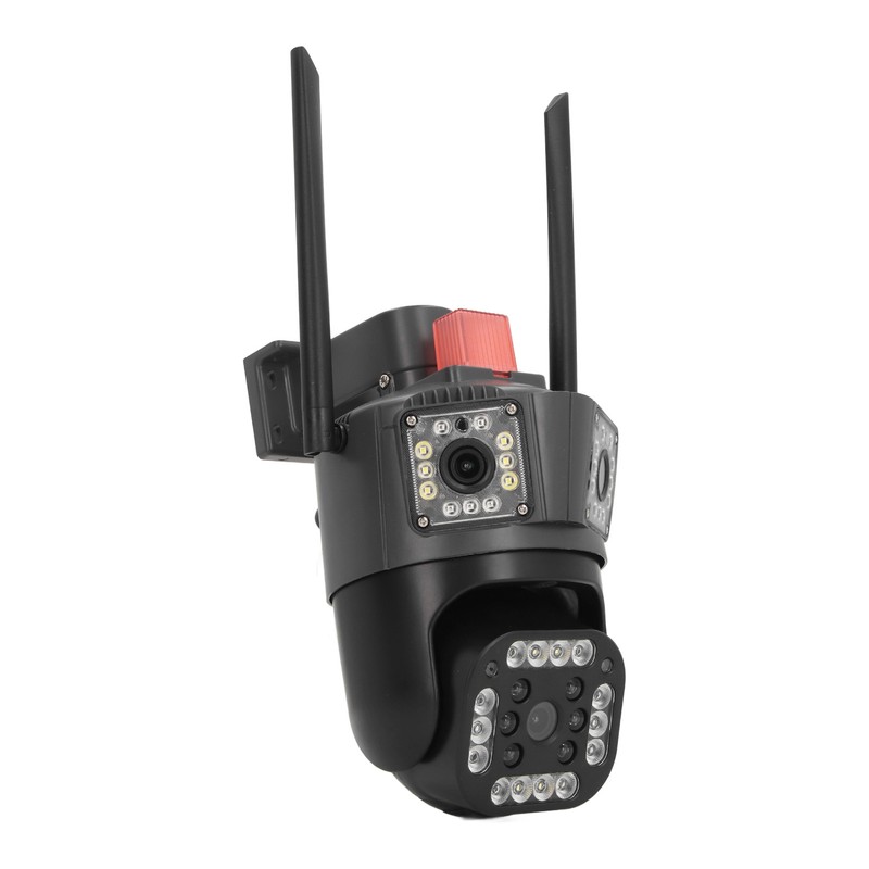 Outdoor 3 Lens Security Camera IP66 Waterproof 2 Way Talk