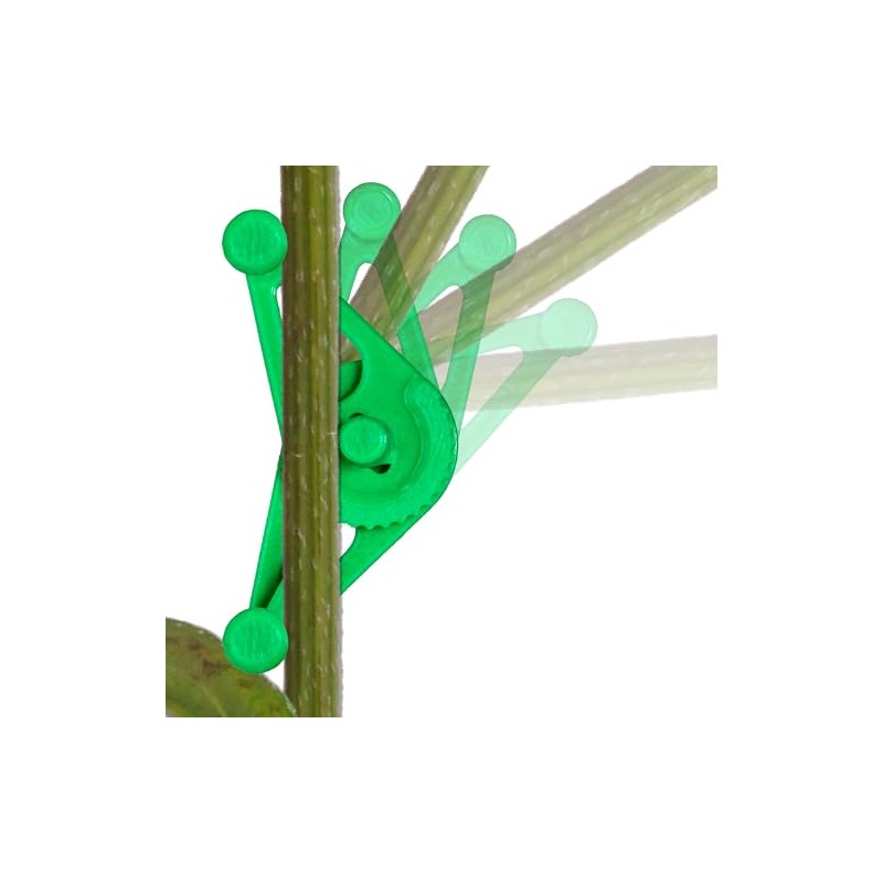 Bendies Adjustable Plant Training Clips - 50 Pack for Low