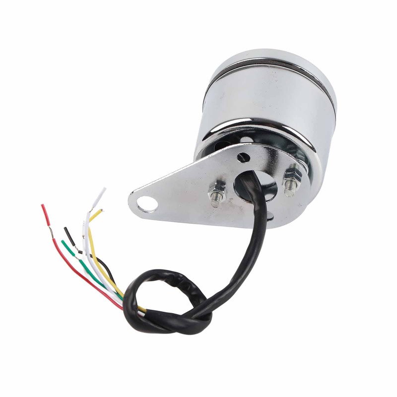 Motorcycle Digital Tachometer Tacho Speedometer Gauge 2 Airguide Cylinder Modified