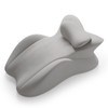 Memory Foam Ergonomic Prone Reading Wedge Pillow Light Gray