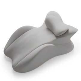 Memory Foam Ergonomic Prone Reading Wedge Pillow Light Gray