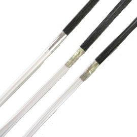 Mizuhiki Black & White No. 60 5 Sticks 70.9 inches (180 cm), 20 Pieces (Special Size Long Black and White, 6 Scale)