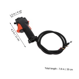 Totority Throttle Control Handle for Brush Cutter Lawn Mower Easy Installation Complete Throttle Trigger Cable Ergonomic Grip for Lawn Care Landscaping