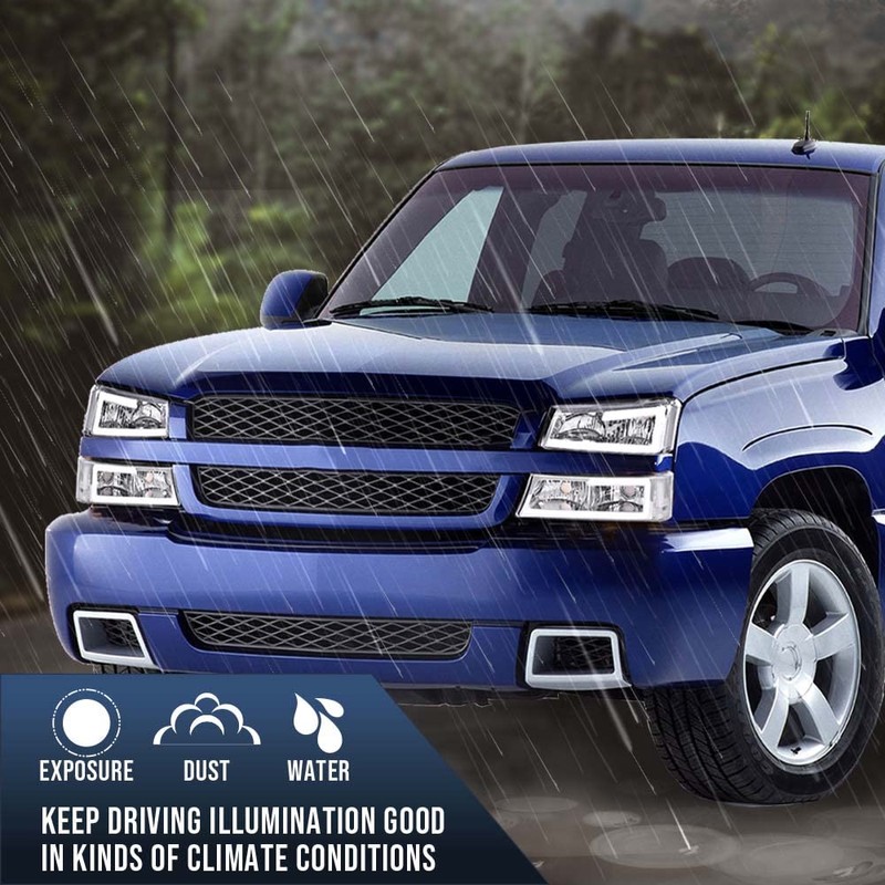 G-PLUS LED Headlights Fit Chevy Avalanche/Silverado 1500 2500 HD 3500