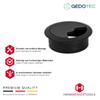 Gedotec Cable guide desk made of sturdy ABS plastic, pack