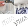 48 PCS Metal Curtain Hooks,Pinch Pleat Curtain Hook (White)