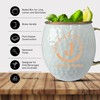 Custom Copper Moscow Mule with Hammered Painted Finish - Engraved