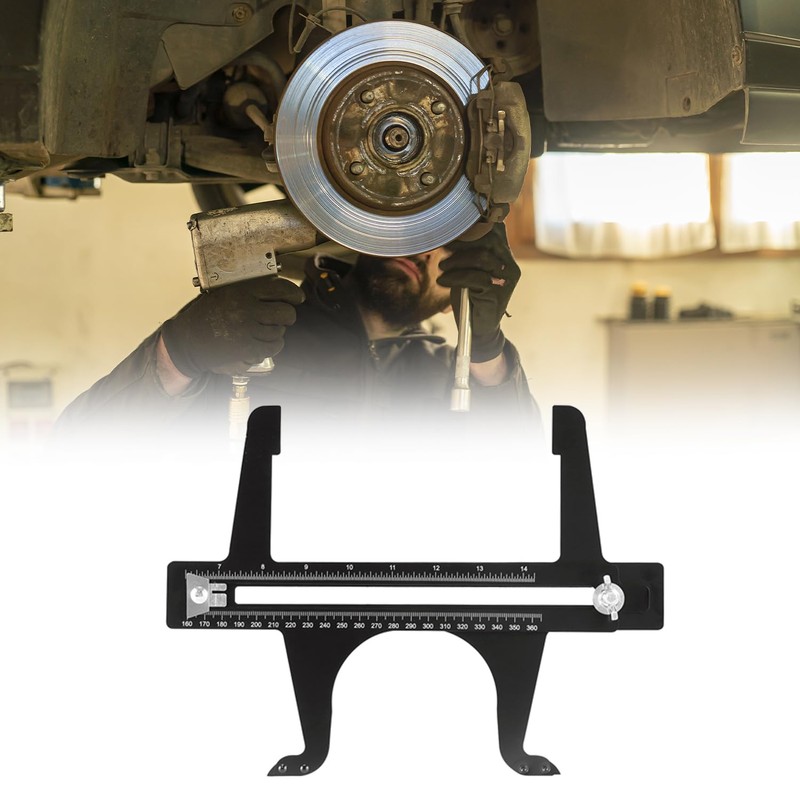 QWORK Brake Measuring Tool 6.5-14.25 Inch - Professional Precision Brake