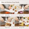 Astercook Knife Set Kitchen with Block and Sharpener Full Tang