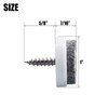 Screw-in Felt Pads - 60pcs 1 Inch White Furniture Chair