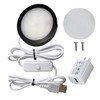 MoKongFu Black Finish Under Cabinet Puck Light 3W Mounted LED