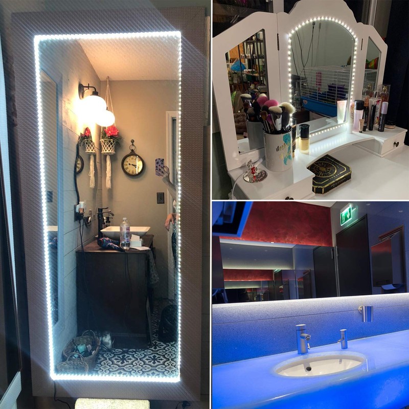 Marreal 40ft Led Vanity Mirror Lights Kit Bendable NO Need