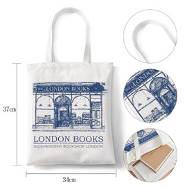 BMYUK Canvas Tote Bag for Women Inspired Gift Reusable Casual Extra Large Capacity Handbags Shoulder Bags with Zipper for Work Shopping Travel School College