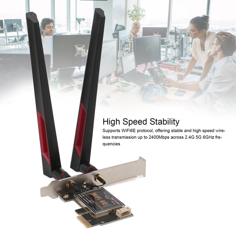 QCNFA765 WiFi 6E Card 6000Mbps 2.4G 5G 6G Bluetooth 5.2