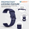 WalkerFit Smart Watch Band Liquid Silicone, 2-Pack 22mm Compatible with