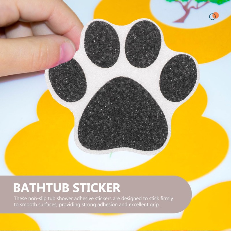CLISPEED Anti-Slip Decorative Patch Set 10 Pcs Print Bath Stickers