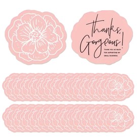 50 Pack Thank You Cards, Flower Type Thank You Cards, Thank You Greeting Cards Wedding Thank You Cards Used for Birthday, Wedding, Business, Mothers, Fathers, Friends Thank You Cards (8 x 9 cm)