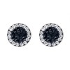 ENTREPLATA 925 Sterling Silver Mosaic Microsetting Earrings for Women Girls