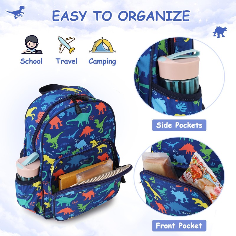 RAVUO Boys School Bag School Backpack with Chest Strap Children's