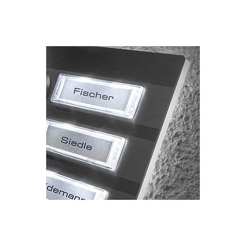 Doorbell Stainless-Steel 3 Push-Buttons – LED-Illumination of nameplate & Push-Buttons