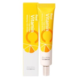 Foodaholic Real Vitamin C Eye Cream 40ml / Moisturizing, elasticity care, and wrinkle improvement for the eye area / 푸드어홀릭 리얼 비타민C 아이크림 40ml 눈가 수분 탄력케어 주름개선