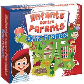 Jeu de Plateau Quiz Que Savez-Vous de la France Jeu Éducatif Familial Jeux de Société Pour Enfants et Adultes Jeu de Cartes Enfants Contre Parents Quiz France 50 Cartes 200 Questions dès 8 Ans