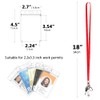 3 Pack Neck Lanyard with ID Badge Holder, Office Strap