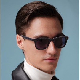 MOSTAR Vintage Square Sunglasses for Women Men UV Protection Sunglasses Trendy Fashion Sun Glasses Driving Fishing