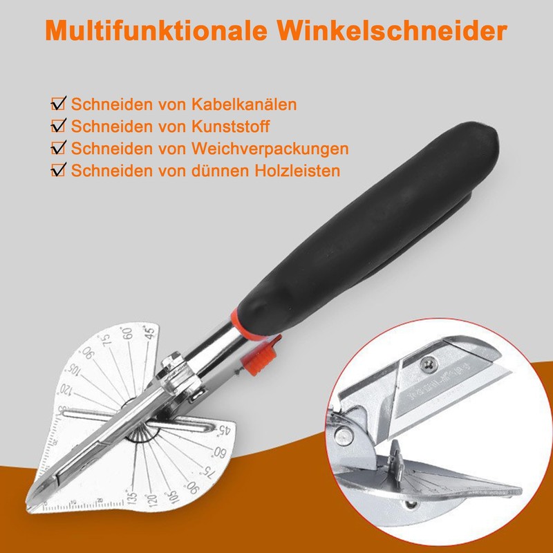 Multi-angle mitre scissors, multifunctional: angle scissors, cable duct scissors for