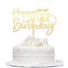 Bekaterea - Decoración para tarta de cumpleaños 55, acrílico dorado
