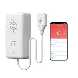 BSEED Allarme Acqua Smart, Nessun Hub Richiesto, Sensore Acqua Wi-Fi con Notifica a Distanza, Impermeabile IP65, Controllo tramite App Smart Life/Tuya, 1 Pezzo