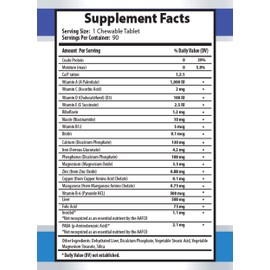 PET SUPPLEMENTS & NUTRITION LLC Vitamins for Dogs - Dog Ultra Vitamins - Minerals - Essential NUTRIENTS - Premium and Natural - Dog Calcium Tablets - 2 Bottles (180 Chews)