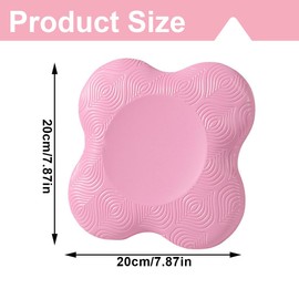 SGERUFZ 2 Pieces Knee Cushion Yoga Pad Protects Hands Knee Elbows Suitable for Home Yoga Studio Outdoor Pink