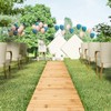 8FT Wooden Garden Pathway,Non-Slip Straight Garden Walkway,Garden Paver