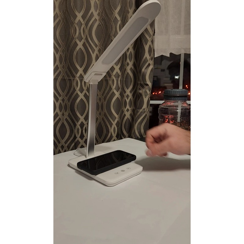Atmospheres Desk Lamp with Wireless Charging Dock& Dimmable LED 3