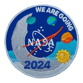 NASA Artemis Program Patch (3.5 Inch) Return to The Moon 2024 Embroidered Iron-on or Sew-on Badge Astronaut Space Suit Souvenir Emblem Crest DIY Gift Patches