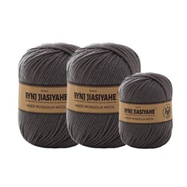 RYNJ JIASIYAHE Wool Yarn, 100% Wool Yarn for Knitting- Yarn Set of 250g/8.8oz- 4 Medium(2mm) Warm and Soft Yarn for Hand Knitting and Crocheting - Soft Yarn for Hand Knitting & Crocheting