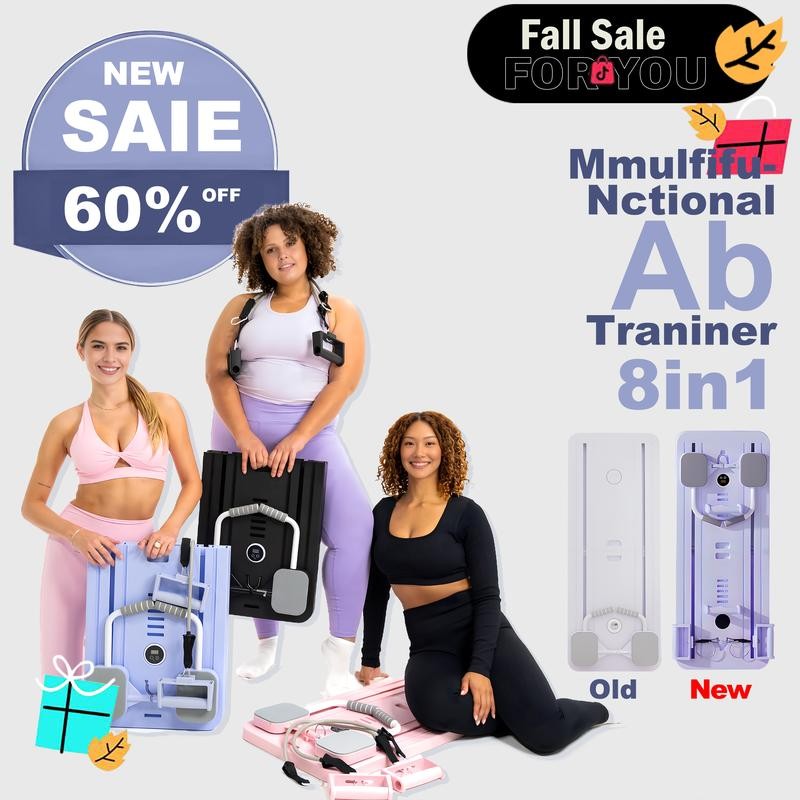 AUGBOX Multi-functional Abdominal Board 8-in-1 Exercise Board, Foldable, 300 lbs