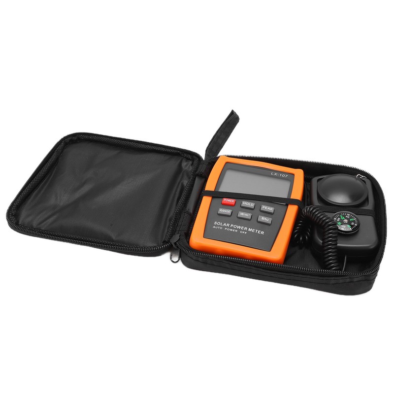 LX‑107 Portable Solar Radiometer Ultraviolet Power Meter with Peak Holding
