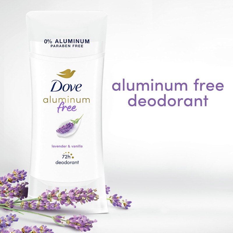 Dove 0% Aluminum Deodorant Stick Non irritating for Underarm Care