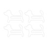 100pcs Dog Shaped Paper Clips Slip Resistance Exquisite Cute Paper
