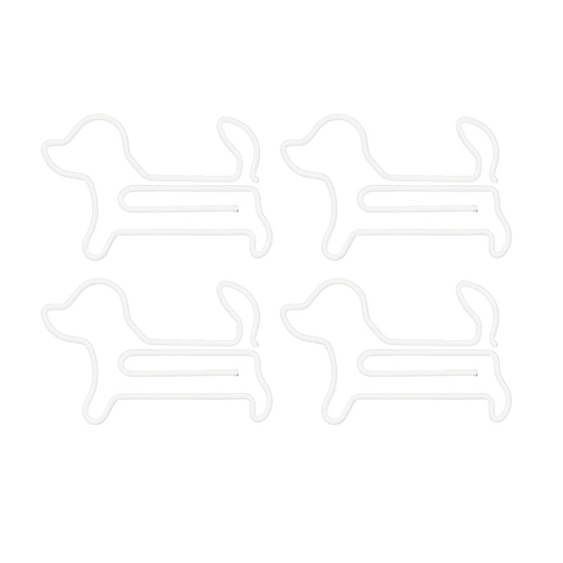 100pcs Dog Shaped Paper Clips Slip Resistance Exquisite Cute Paper