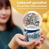 Christmas Snow Globe with Music, Nostalgic Carriage Ride Over Bridge,