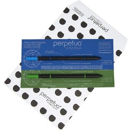 Perpetua Set of ecological pencils, collectible pencil "Made in Italy" made of recycled graphite with eraser set Lumina with 2 pencils design and technology for writing and painting, gift ideas