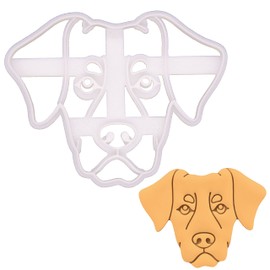 Natural Doberman Pinscher Face Cookie Cutter, 1 Piece - Bakerlogy