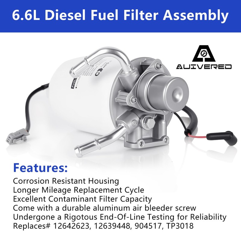 12642623 TP3018 6.6L Duramax Diesel Fuel Filter with Head Assembly